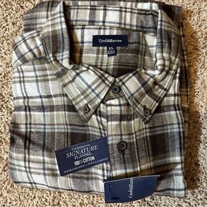Croft and Barrow Signature Flannel Shirt- NWT